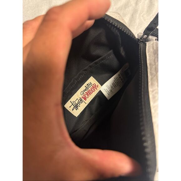 STÜSSY Men Ripstop Overlay Side Pouch Black Used 134261Crossbody Used - Picture 5 of 6